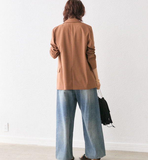  「【オンオフ着れる】ライトピークドラペルジャケット」|テーラードジャケット|