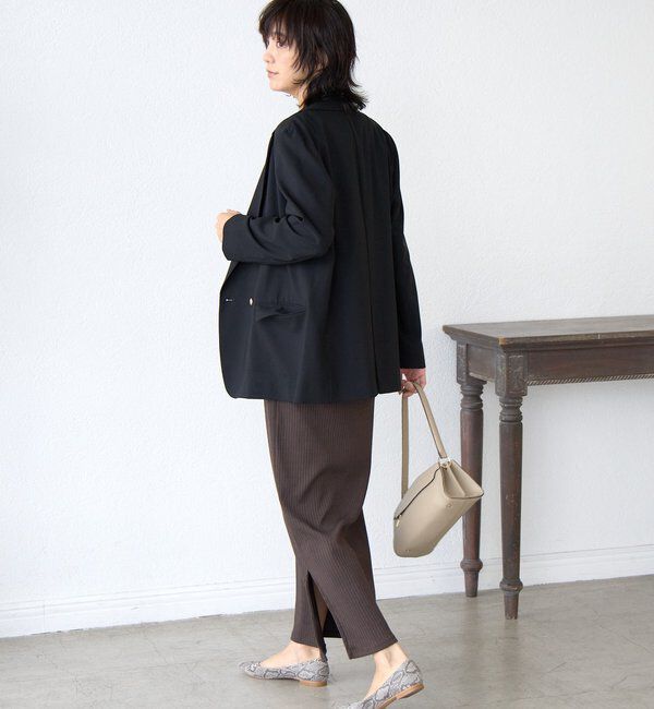  「【オンオフ着れる】ライトピークドラペルジャケット」|テーラードジャケット|