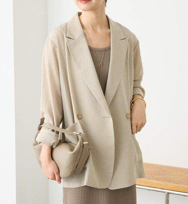  「予約【新色追加/ウォッシャブル】シアースラブオーバージャケット」|テーラードジャケット|