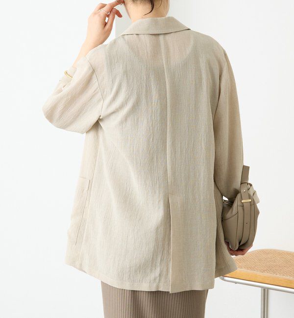  「予約【新色追加/ウォッシャブル】シアースラブオーバージャケット」|テーラードジャケット|