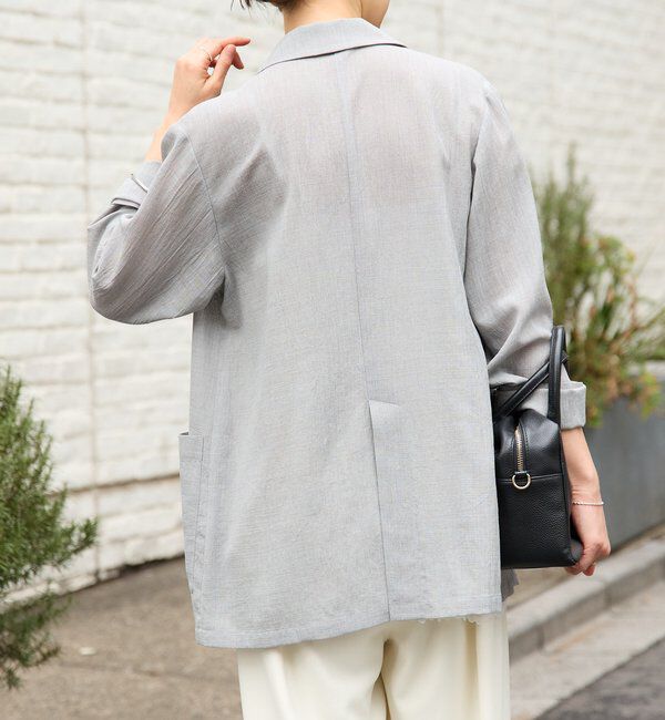  「予約【新色追加/ウォッシャブル】シアースラブオーバージャケット」|テーラードジャケット|