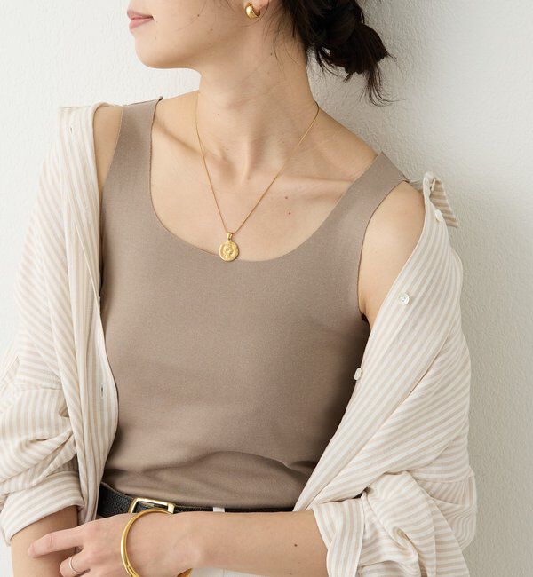  「【新色追加/RIVE DROITE 名品インナー】シームレスタンク」|キャミソール|