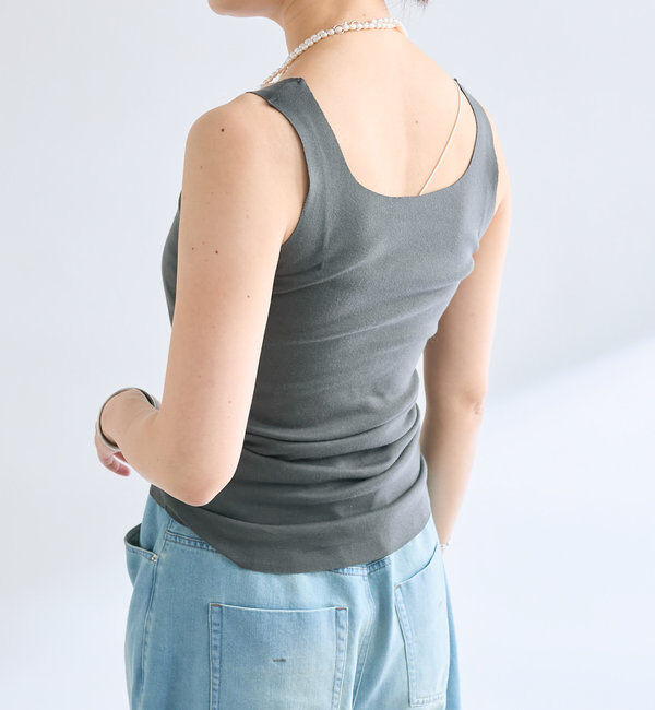 「【新色追加/RIVE DROITE 名品インナー】シームレスタンク」|キャミソール|