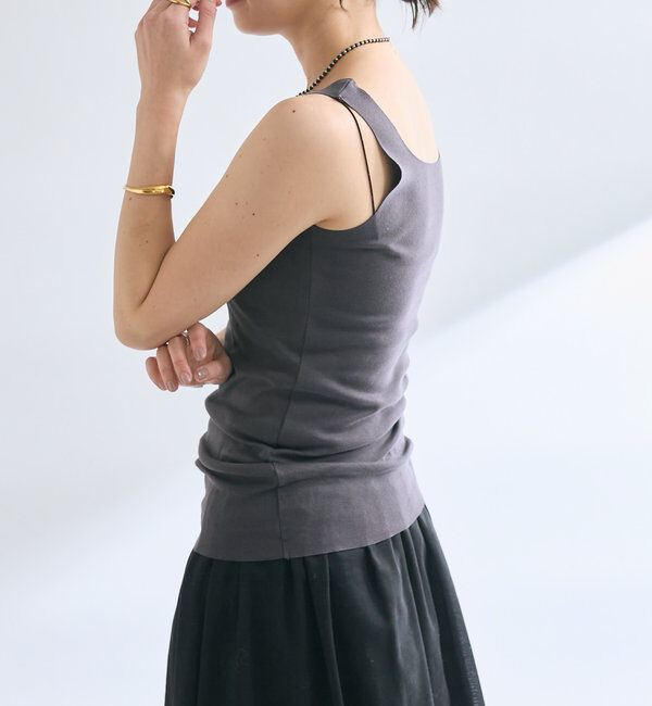  「【新色追加/RIVE DROITE 名品インナー】シームレスタンク」|キャミソール|