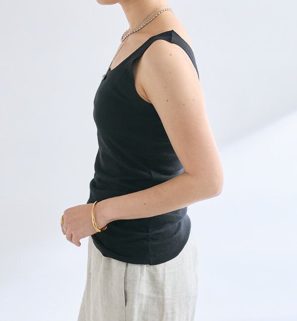  「【新色追加/RIVE DROITE 名品インナー】シームレスタンク」|キャミソール|