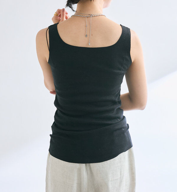  「【新色追加/RIVE DROITE 名品インナー】シームレスタンク」|キャミソール|