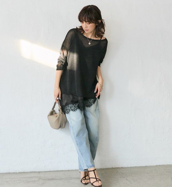  「メランジルーズニット」|ニット・セーター|