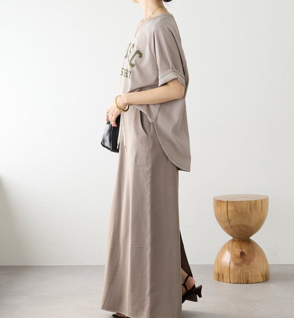  「予約【イージーな着心地】スエットロングスカート」|スカート|