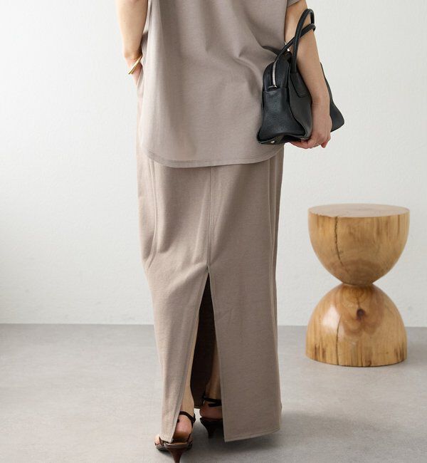  「予約【イージーな着心地】スエットロングスカート」|スカート|