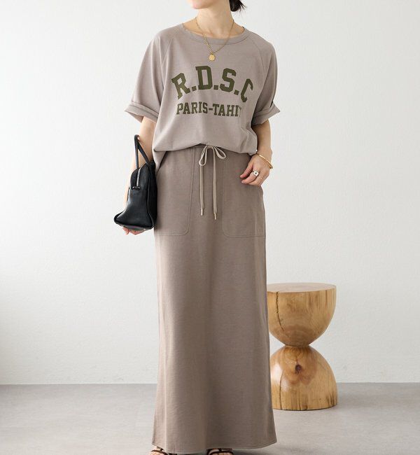  「予約【イージーな着心地】スエットロングスカート」|スカート|