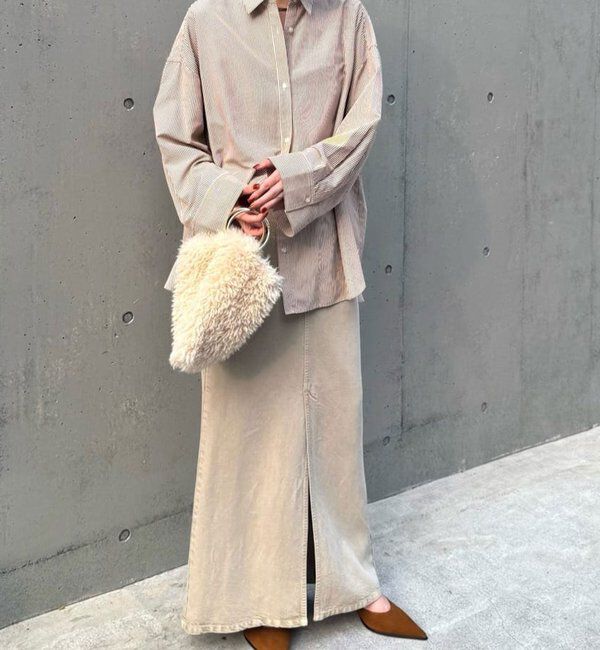  「【セットアップ対応】リヨセルスリットスカート」|スカート|