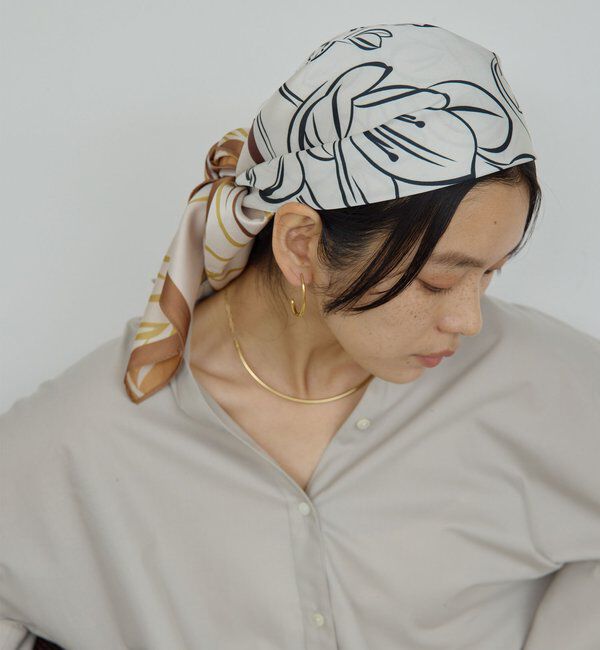  「プリントリバーシブルスカーフ」|バンダナ・スカーフ|