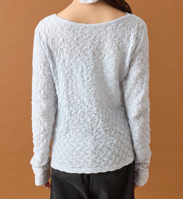  「レースオフショルロングTシャツ」|Tシャツ・カットソー|