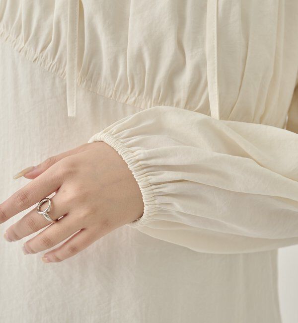  「ドロストティアードワンピース	」|ワンピース|