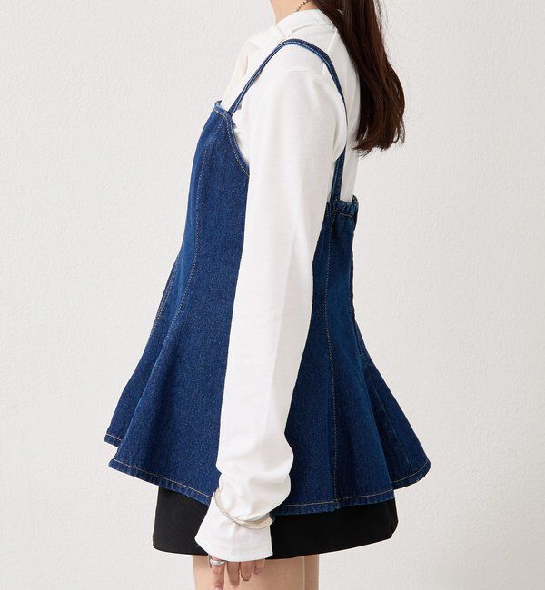  「ペプラムデニムビスチェ」|シャツ・ブラウス|