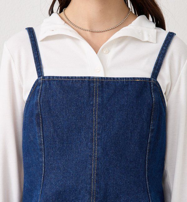  「ペプラムデニムビスチェ」|シャツ・ブラウス|