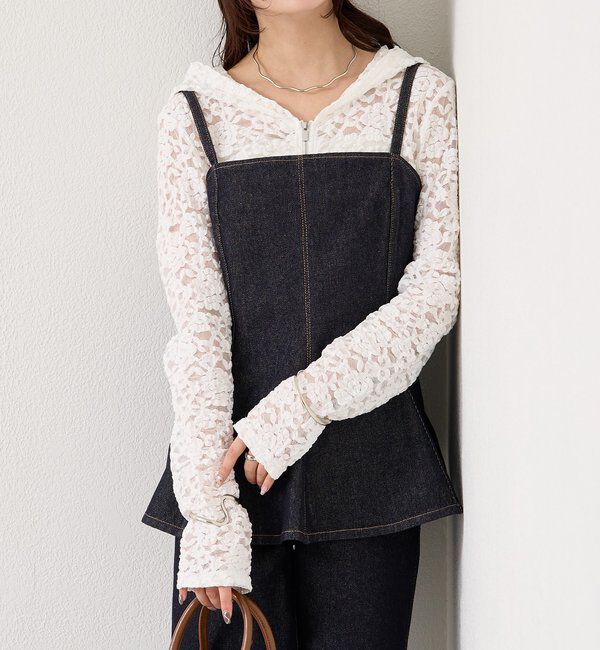  「ペプラムデニムビスチェ」|シャツ・ブラウス|