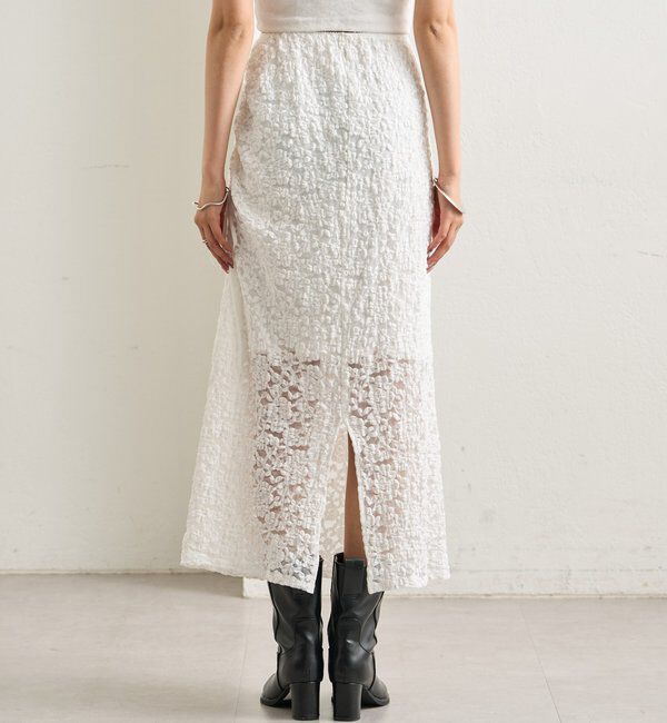  「レースミドル スカート」|スカート|