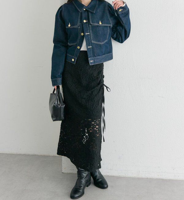  「レースミドル スカート」|スカート|