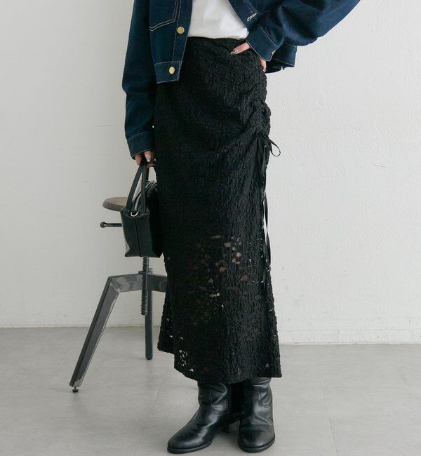  「レースミドル スカート」|スカート|