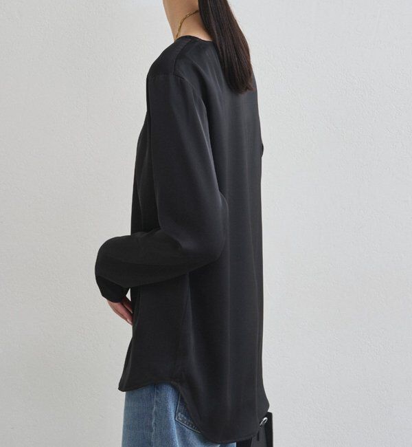 【お値下げ】LOUNGEDRESS サテンロンTブラウス Loungedress（ラウンジドレス） ブラウス シャツ サテンロンTブラウス
