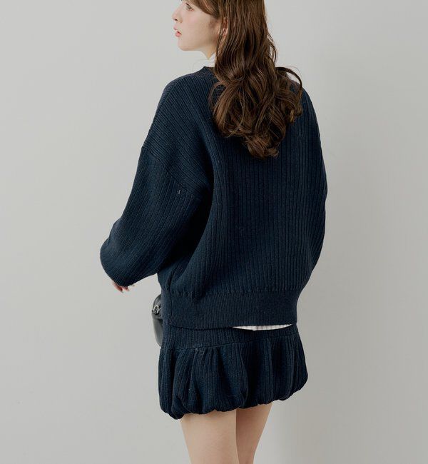  「【セットアップ対応】ニットバルーンミニスカート」|スカート|