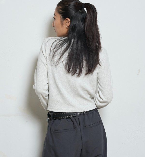  「【WEB限定】ヘンリーネックショートトップス」|Tシャツ・カットソー|