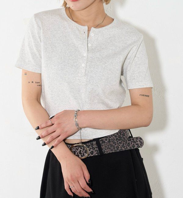  「【２サイズ 】ヘンリーネックTEE」|Tシャツ・カットソー|