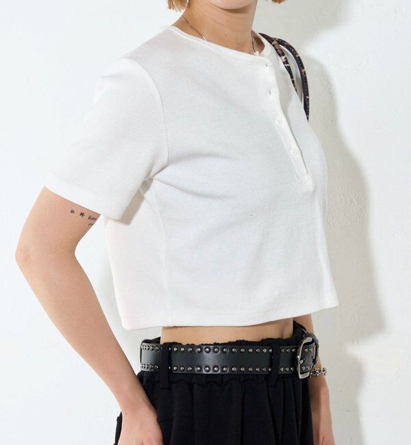  「【２サイズ 】ヘンリーネックTEE」|Tシャツ・カットソー|