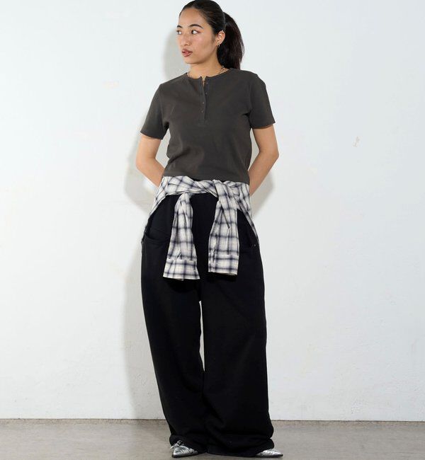  「【２サイズ 】ヘンリーネックTEE」|Tシャツ・カットソー|