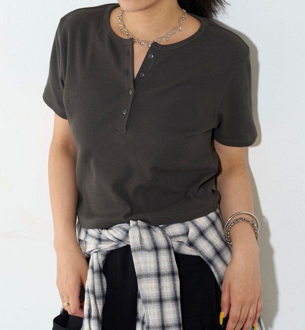  「【２サイズ 】ヘンリーネックTEE」|Tシャツ・カットソー|