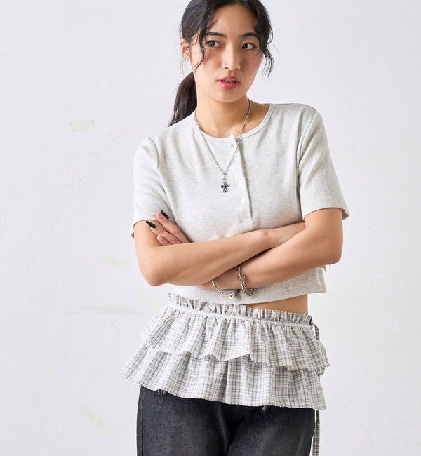  「【２サイズ 】ヘンリーネックTEE」|Tシャツ・カットソー|