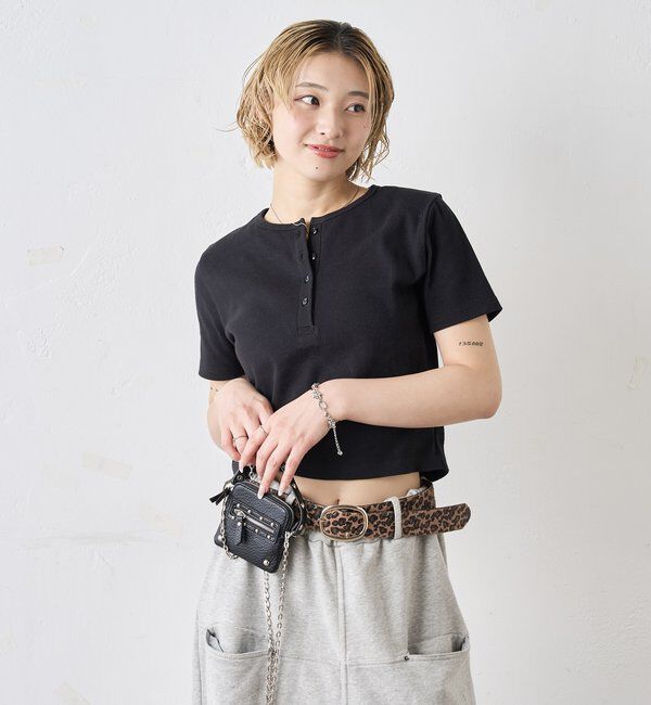  「【２サイズ 】ヘンリーネックTEE」|Tシャツ・カットソー|