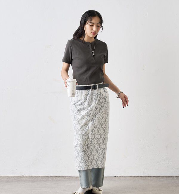  「【２サイズ 】ヘンリーネックTEE」|Tシャツ・カットソー|