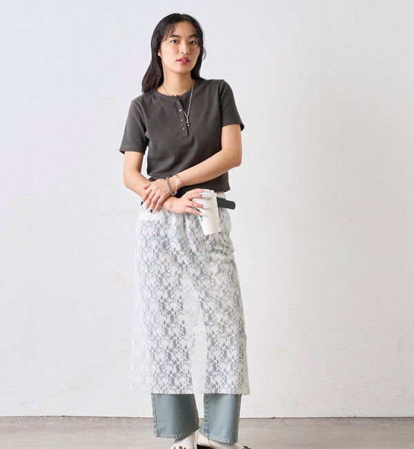  「【２サイズ 】ヘンリーネックTEE」|Tシャツ・カットソー|