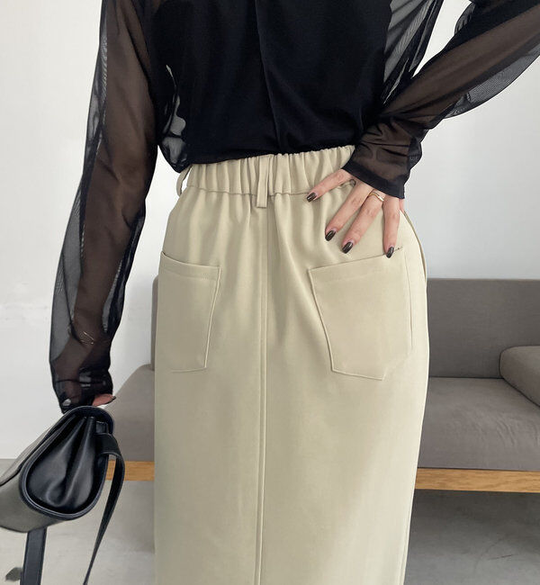  「【お気に入り累計2万超え/全骨格◎/低身長サイズ】マキシIラインスカート」|スカート|