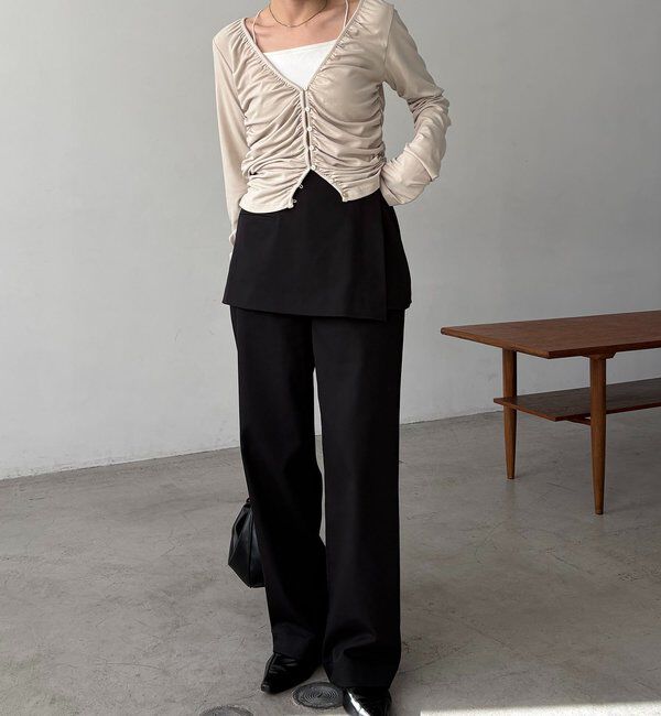  「パイピングドレープカーディガン」|Tシャツ・カットソー|