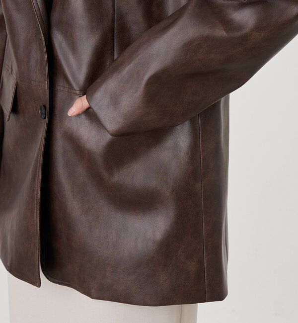  「レザーテーラージャケット」|テーラードジャケット|
