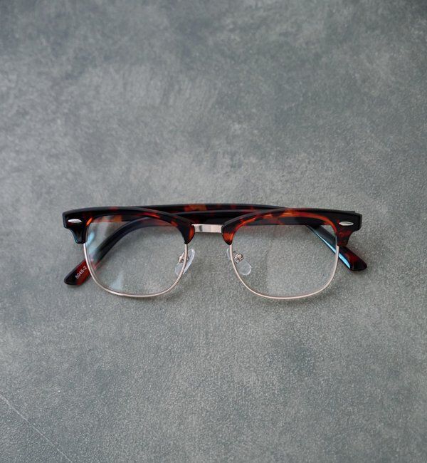  「ハーフリムメガネ」|サングラス|