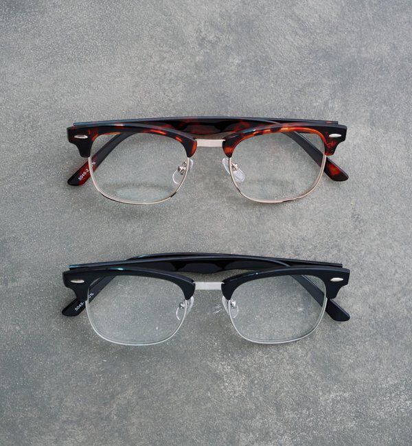  「ハーフリムメガネ」|サングラス|