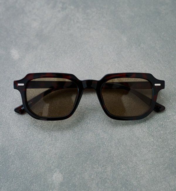  「スクエアフレームサングラウス」|サングラス|ブラウン