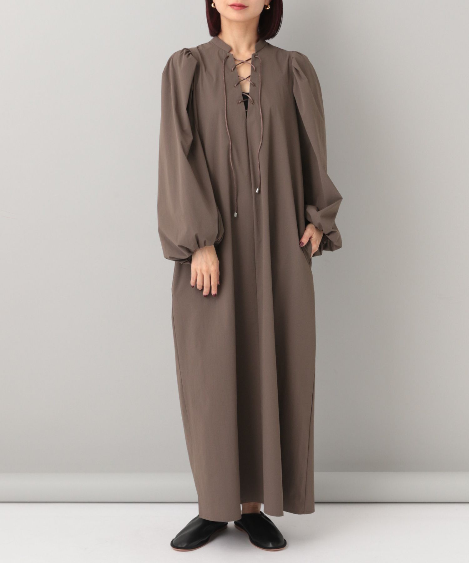 A part by 「【e/rm】レースアップドレス」|ワンピース|