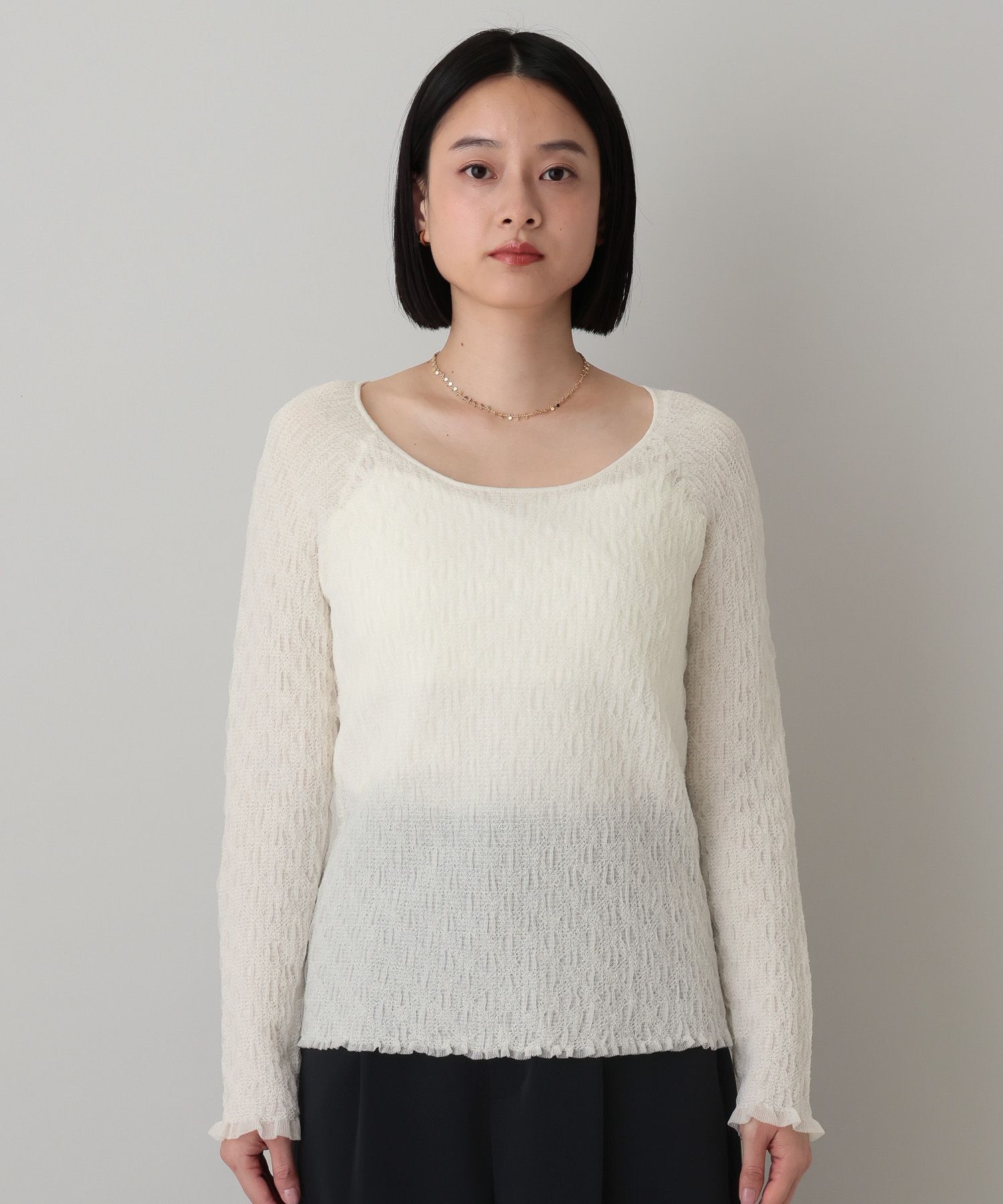 A part by 「レースニットプルオーバー_長袖」|ニット・セーター|