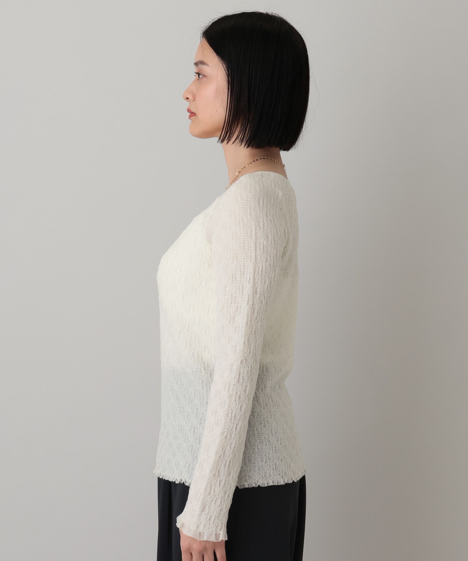 A part by 「レースニットプルオーバー_長袖」|ニット・セーター|