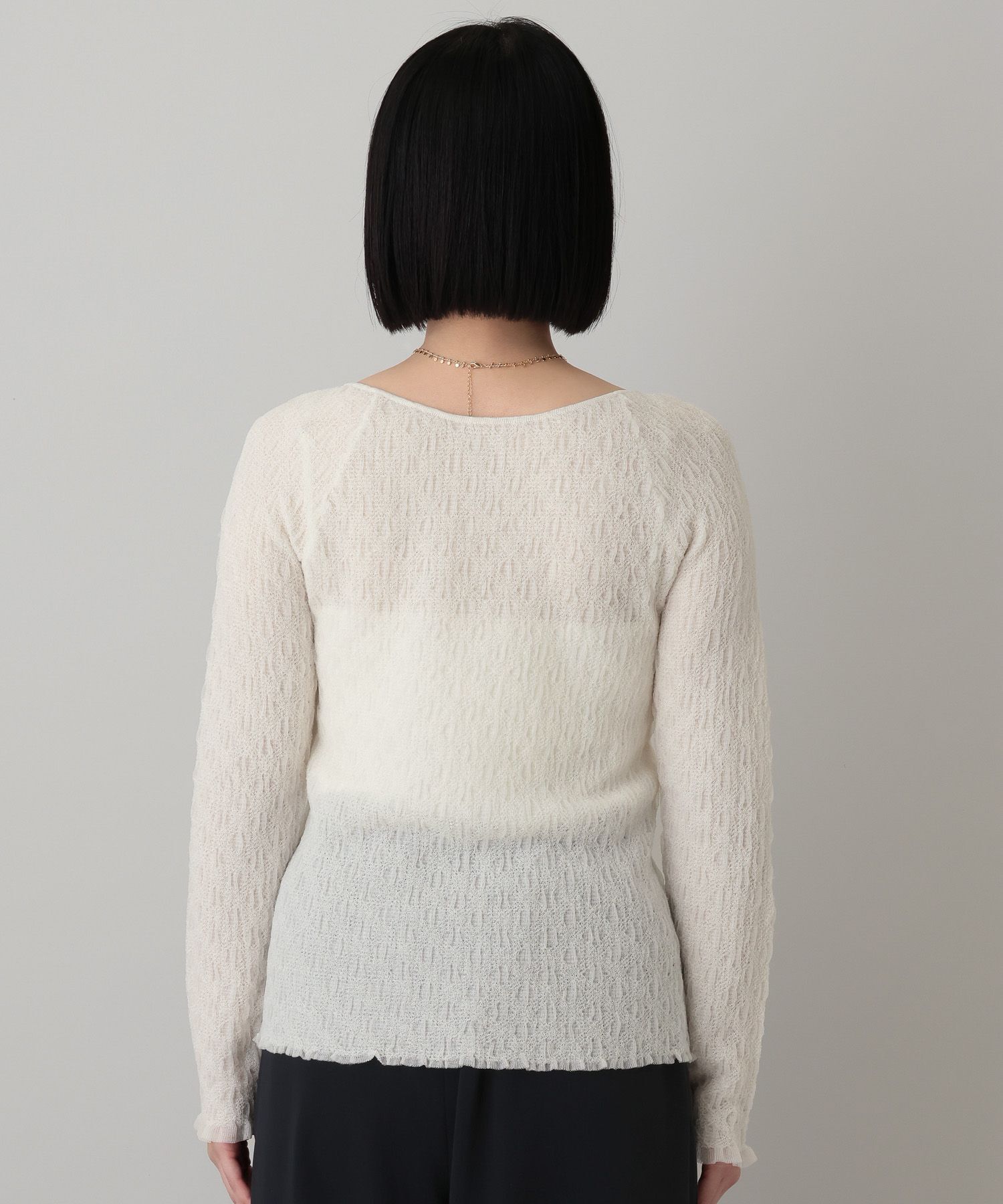 A part by 「レースニットプルオーバー_長袖」|ニット・セーター|