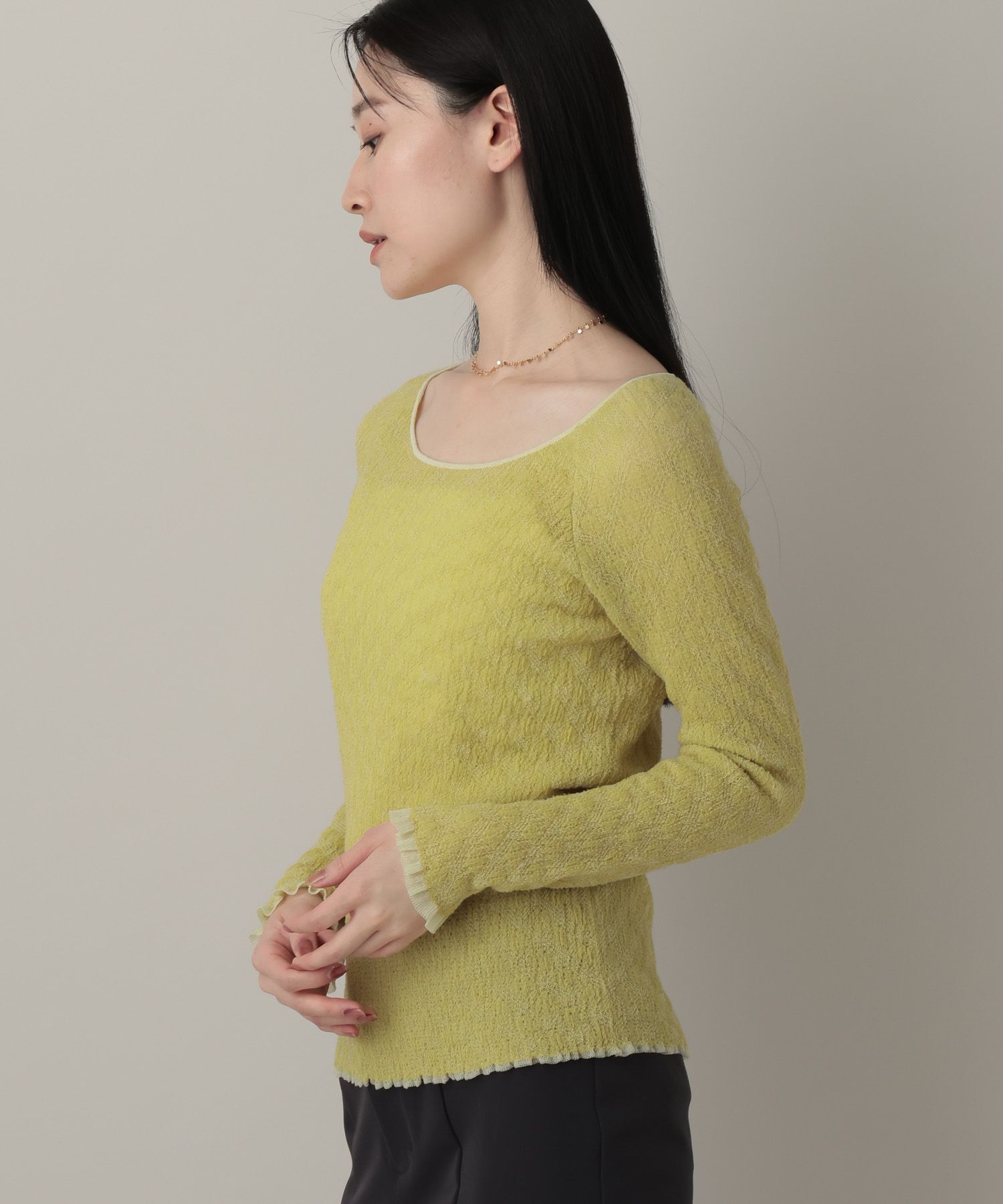 A part by 「レースニットプルオーバー_長袖」|ニット・セーター|