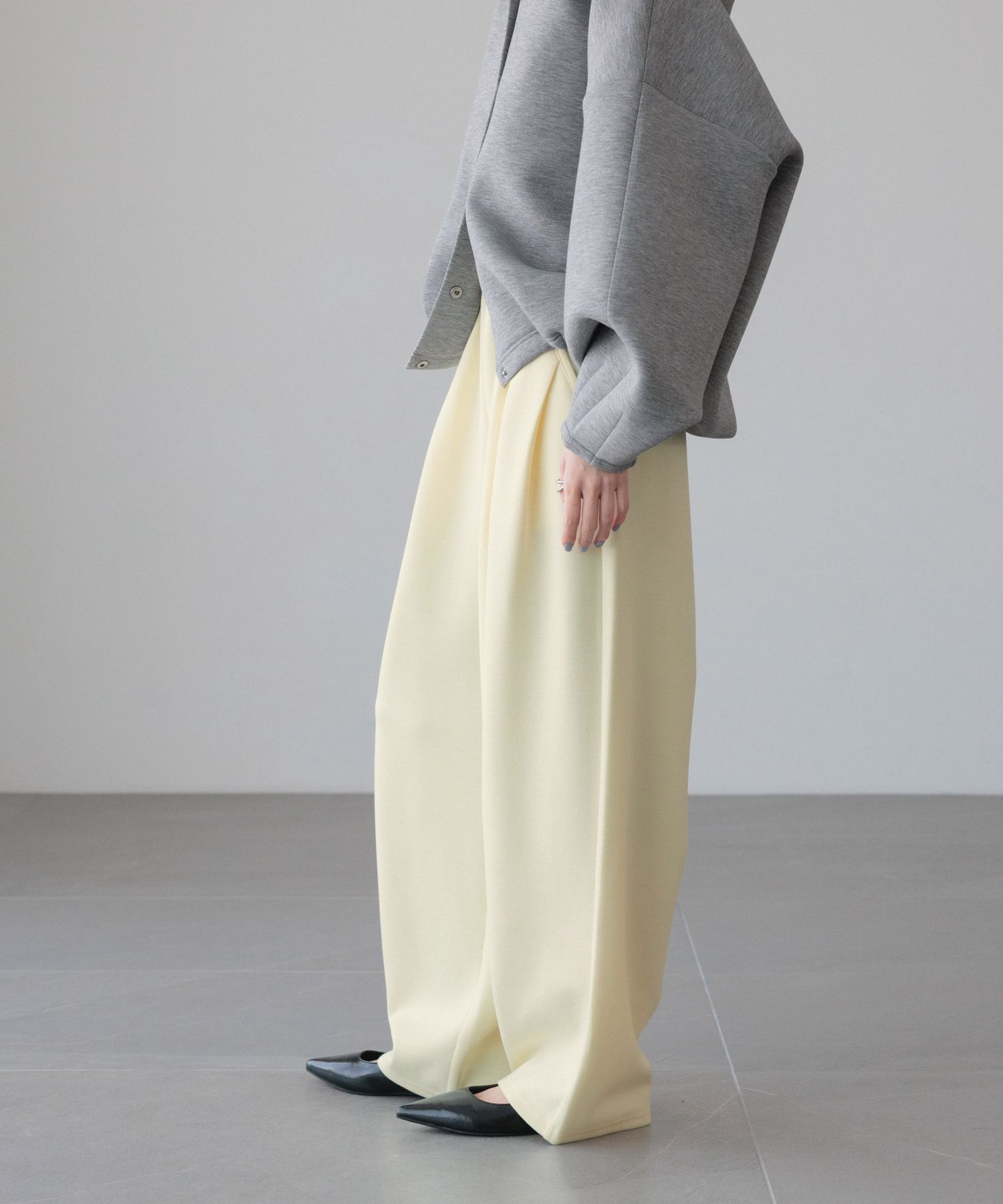 LOWRYS FARM「カットイージーコクーンパンツ」|チノ|