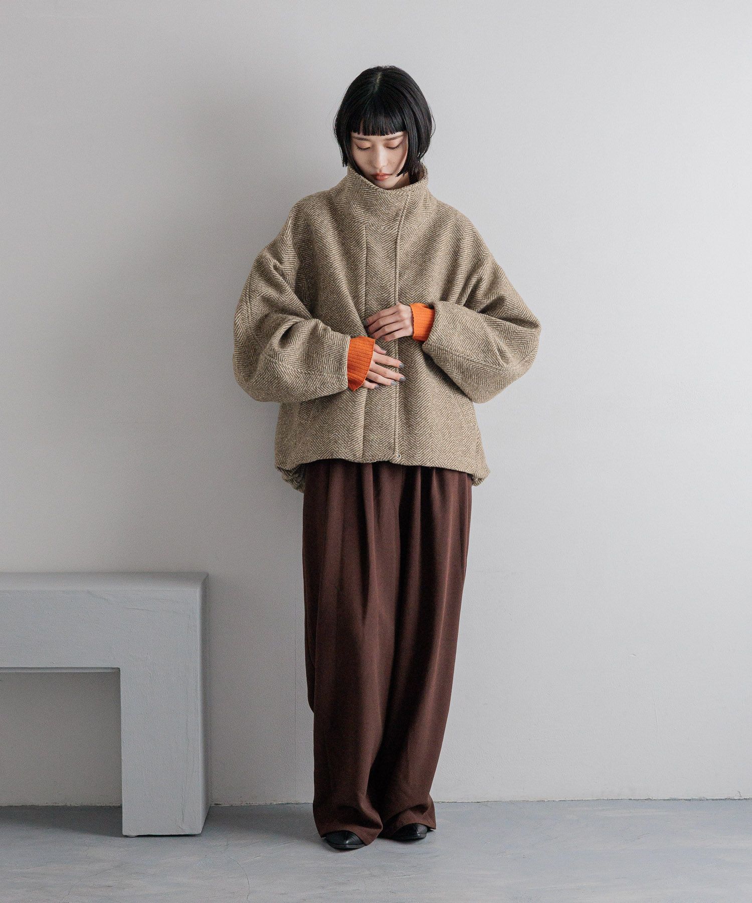 LOWRYS FARM「ＴＲイージーコクーンパンツ」|チノ|