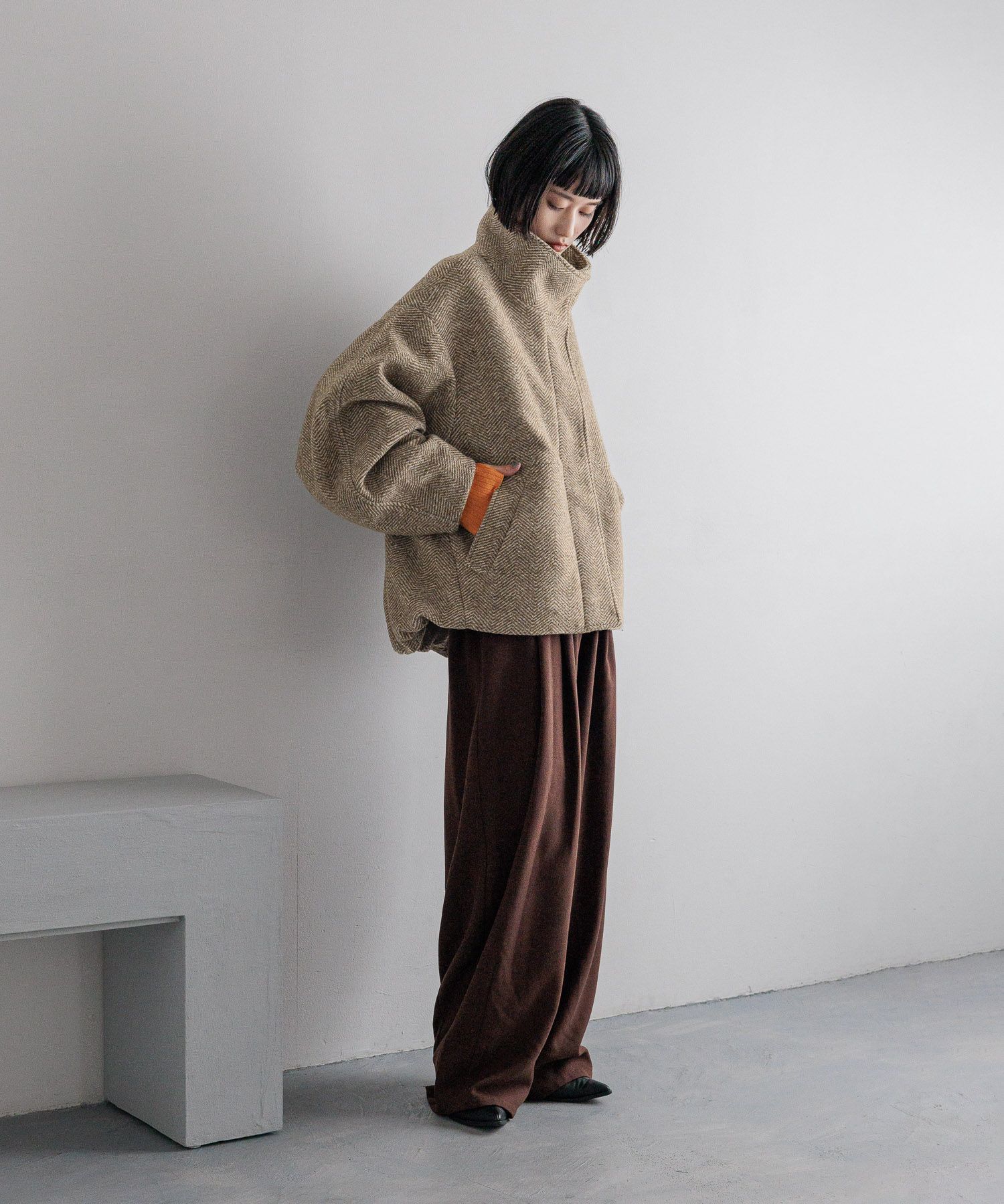 LOWRYS FARM「ＴＲイージーコクーンパンツ」|チノ|