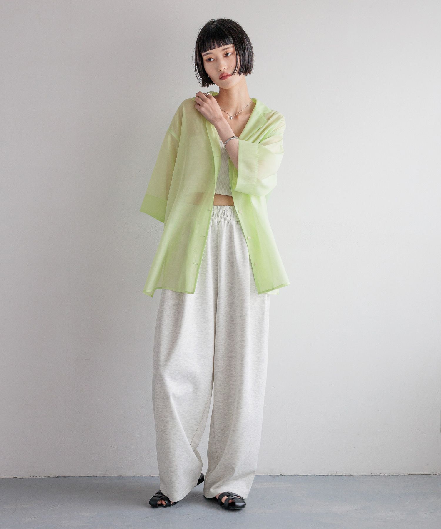 LOWRYS FARM「カットイージーコクーンパンツ２」|チノ|